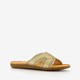 Dames slippers met glitter goud