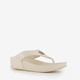 Dames teenslippers beige