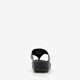 Dames teenslippers sleehak zwart