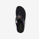 Dames teenslippers sleehak zwart
