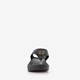 Dames teenslippers sleehak zwart