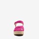 Espadrilles met sleehak fuchsia roze