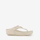 Dames teenslippers beige