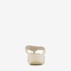 Dames teenslippers beige