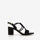 Dames sandalen met hak zwart