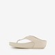 Dames teenslippers beige