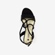 Dames sandalen met hak zwart
