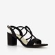 Dames sandalen met hak zwart