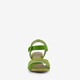 Dames sandalen met hak groen