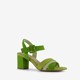 Nova dames sandalen met hak groen