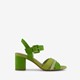 Dames sandalen met hak groen