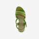 Dames sandalen met hak groen