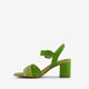 Dames sandalen met hak groen