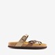 Dames bio slippers croco brons