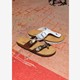 Dames bio slippers croco brons