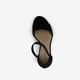 Dames sandalen met hak zwart