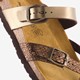 Dames bio slippers croco brons