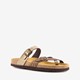 Dames bio slippers croco brons