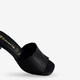 Dames muiltjes met hak zwart