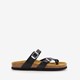 Dames bio slippers croco zwart
