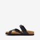 Dames bio slippers croco zwart