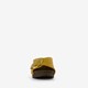 Leren dames sandalen geel