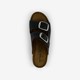 Leren dames sandalen zwart