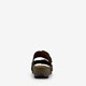 Leren dames sandalen zwart