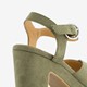 Dames sandalen met hak groen