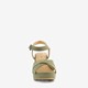 Dames sandalen met hak groen