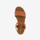 Dames sandalen oranje goud