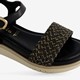 Dames sandalen met gouden details