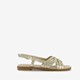 Metallic dames sandalen goud
