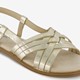 Metallic dames sandalen goud