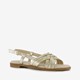 Blue Box metallic dames sandalen goud