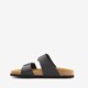 Dames bio slippers zwart