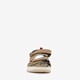 Leren dames sandalen beige