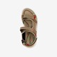 Leren dames sandalen beige