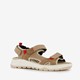 Leren dames sandalen beige