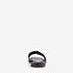 Leren dames slippers zwart