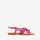 Metallic dames sandalen fuchsia roze