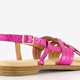 Metallic dames sandalen fuchsia roze