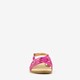 Metallic dames sandalen fuchsia roze
