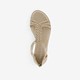 Dames sandalen champagne goud