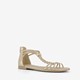 Dames sandalen champagne goud