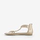 Dames sandalen champagne goud