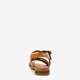 Leren dames sandalen bruin