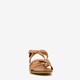 Leren dames sandalen bruin