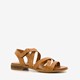 Leren dames sandalen bruin