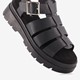 Dames vissers sandalen zwart